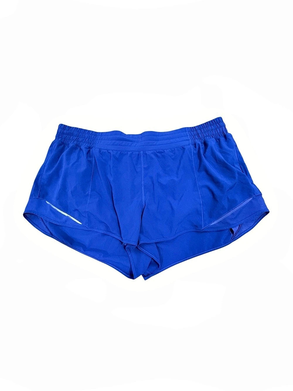 lululemon Track That Mid-Rise Lined Short 5" Blue Athletic Shorts Large